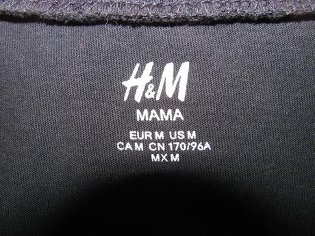 Černé těhotenské tričko, krátký rukáv h&m, h&m,m