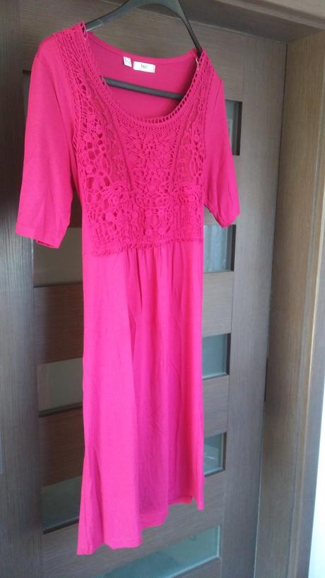 Šaty s krajkovou vsadkou i jako těhotenské-nenošen, bonprix,42