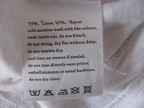 Dámské lněné bílé tričko ksubi, s