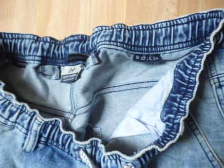 Pánské elastické rifle vel.l-xl cropp, denim,l