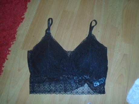 Podprsenka krajková vel s s výplní braletka, sinsay,s