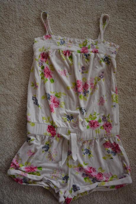 Letní kytičkový overal, benetton,116