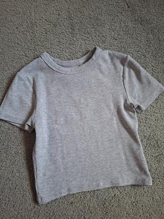 Crop top, tričko, fishbone,s