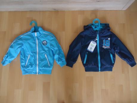 2 jarní oboustranné bundičky, h&m,98