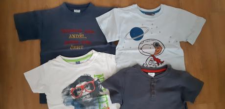 4 x tričko s krátkým rukávem vel. 116, dopodopo,116
