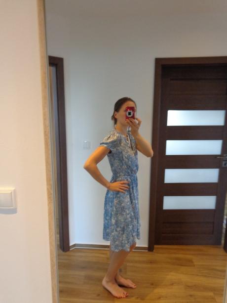 Krásné modrošedé letní šaty, next,s