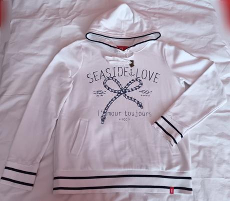 Bílá mikina s kapucí edc, xl