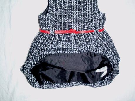 Teploučké černobílé šaty s podšívkou, young dimension,86