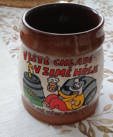 Nový keramický korbel na pivo, 