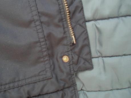 Modrá bunda bundička s kožíškem, h&m,152