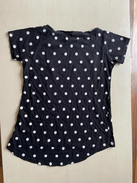 Puntíkaté triko, vel s, noir, gare, gate,s