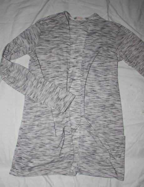 Vb162. tenčí melír.jemný kardigan 10-12 let, h&m,146