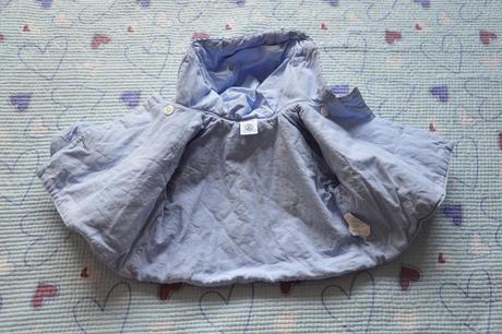 62/68 bavlněný vyteplený kabátek petit bateau, 62