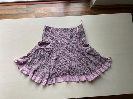 Kolová krátká sukně s vintage vzorem, vel 176 i as, 176