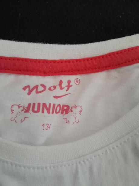 Nové bílé tričko vel.134, wolf,134