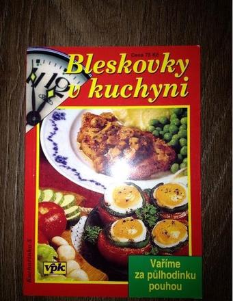 Kniha kuchařka bleskovky v kuchyni,