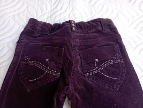 Dívčí manšestrové kalhoty, 158