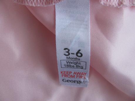 Sváteční tylové růžové šaty vel.3-6 měs., george,68