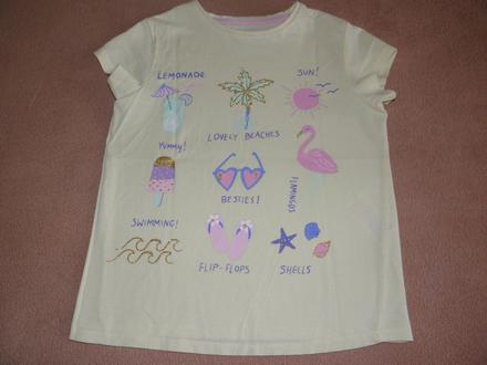 Dívčí žluté tričko zn. little kids vel.134, 134