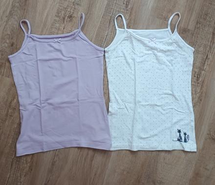 Bavlněné tílka vel. 146/152, 146