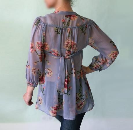 Romantická květovaná halenka topshop vel. 34, topshop,34 / xs