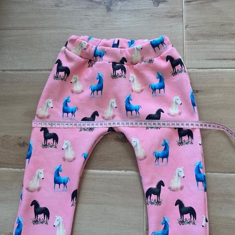 Dívčí handmade baggy- koníci/jednorožci- 110/116, 110
