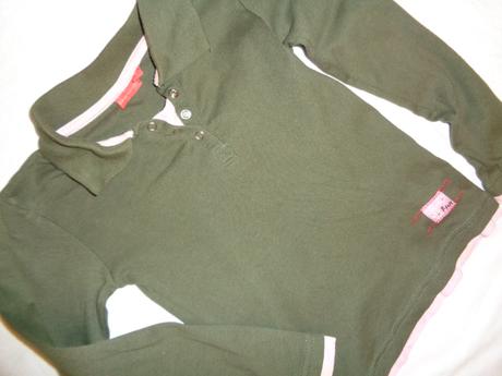 Krásné hnědorůžové límečkové tričko, 122