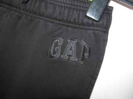 Dětské černé bavlněné tepláky gap, gap,152