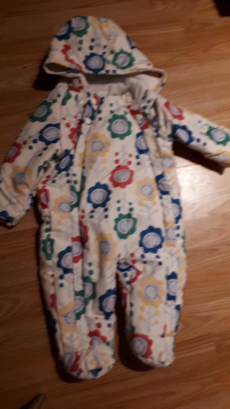 Bílá kytičková kombinéza, marks & spencer,80