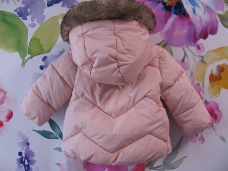 Zimní bunda s kapucí sv. růžová v.3-6 měs., f&f,68
