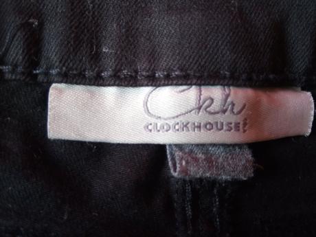 Černé trhané džíny, rifle, c&a,xs