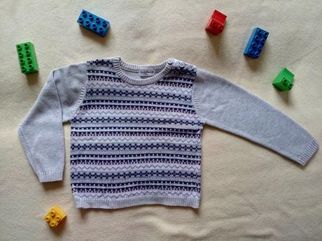 Bavlněný šedý svetr, 98