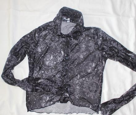 Ub120. moderní průhledná jemná blůzka  14-16 let, xs