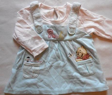 G242. šatičky/sukýnka s medvídkem pú disney, george,56