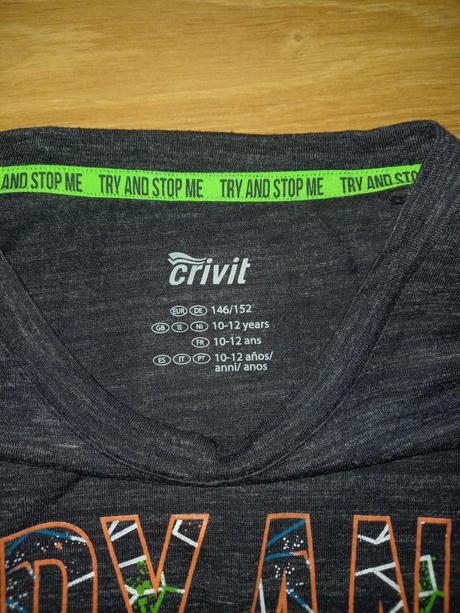 Tričko try and stop me, crivit,146