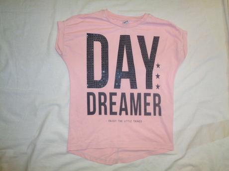 Krásné růžové tričko s aplikací 146/152, 146