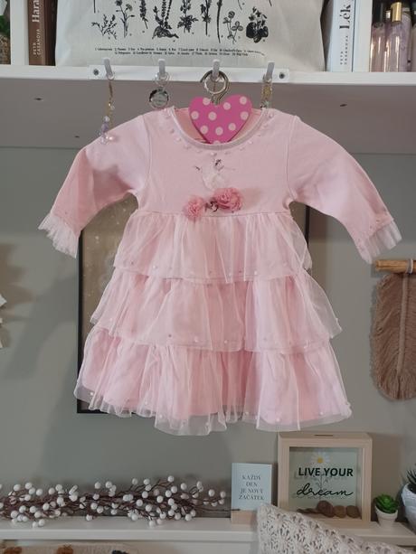 Tylové šaty s baletkou 68/74, monsoon,68