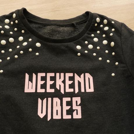 Tmave sediva mikina s volankem 134/140, c&a,134