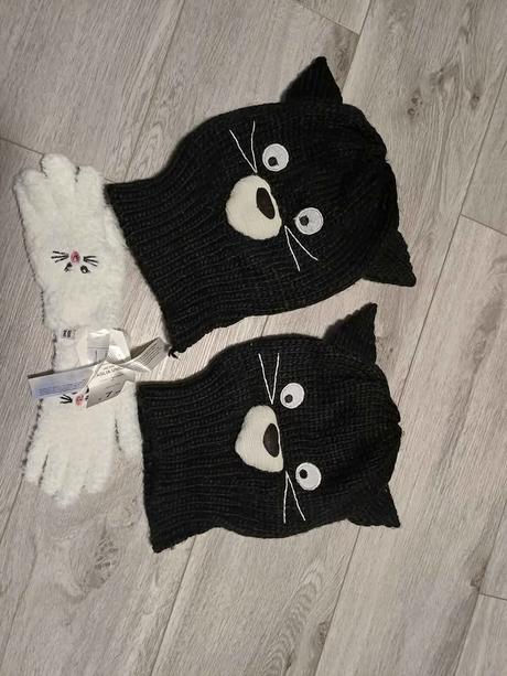 2x nová čepice a rukavice, terranova,128 / 134