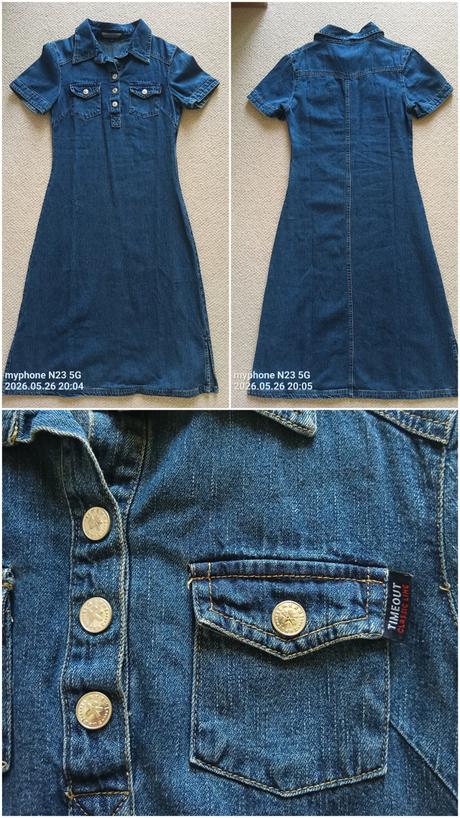 Šaty zn."timeout medium denim" vel."34", denim,34