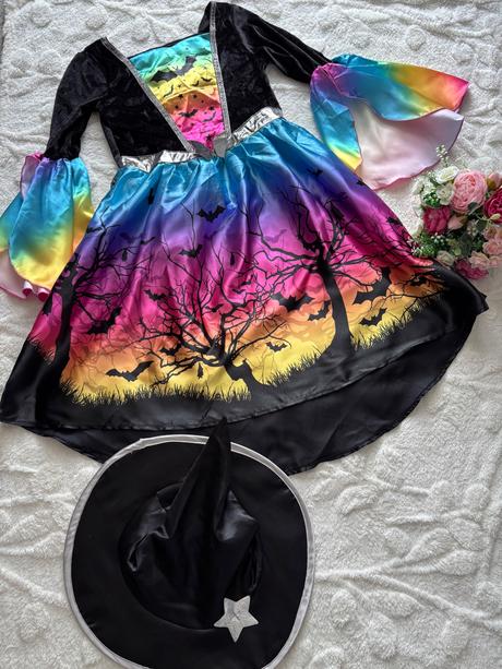 An26/kostym čarodějnice s kloboukem - v.9/10 let, 