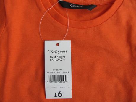 Krásná oranžová bavlněná halenka, tričko s mašl., george,92