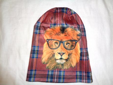 Teploučká dvouvrstvá čepice se lvem, 158