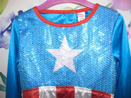 Dívčí kostým - šaty kapitán amerika, 