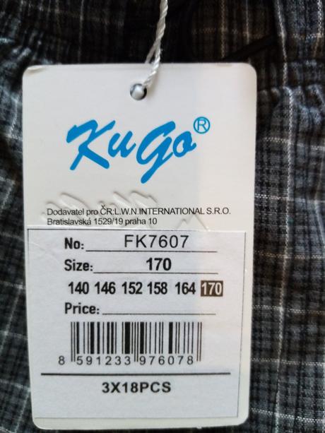 Kalhoty na turistiku, kugo,170