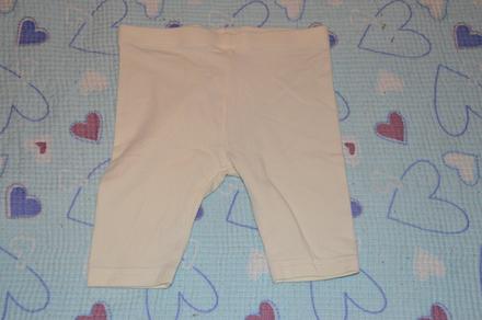 Bílé legínky kraťasy, lupilu,80
