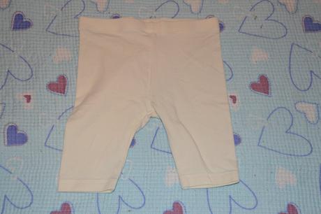 Bílé legínky kraťasy, lupilu,80