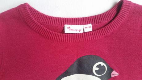 Dětský svetr, svetřík s tučňákem, vel.86/92, impidimpi,86