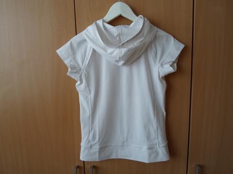 Bílé tričko triko na zip s kapucí nike, nike,m