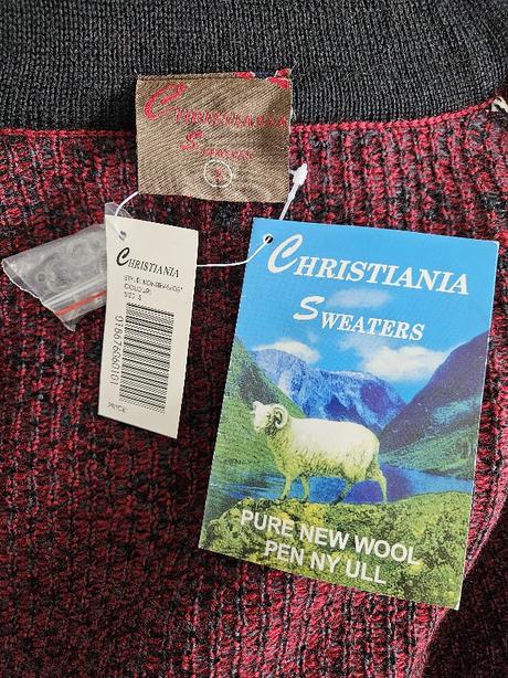 Norský vlněný svetr christiania sweaters, s
